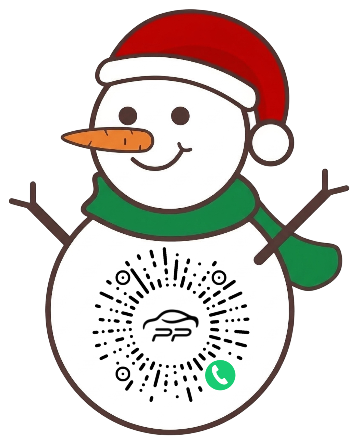 雪人挪车码预览