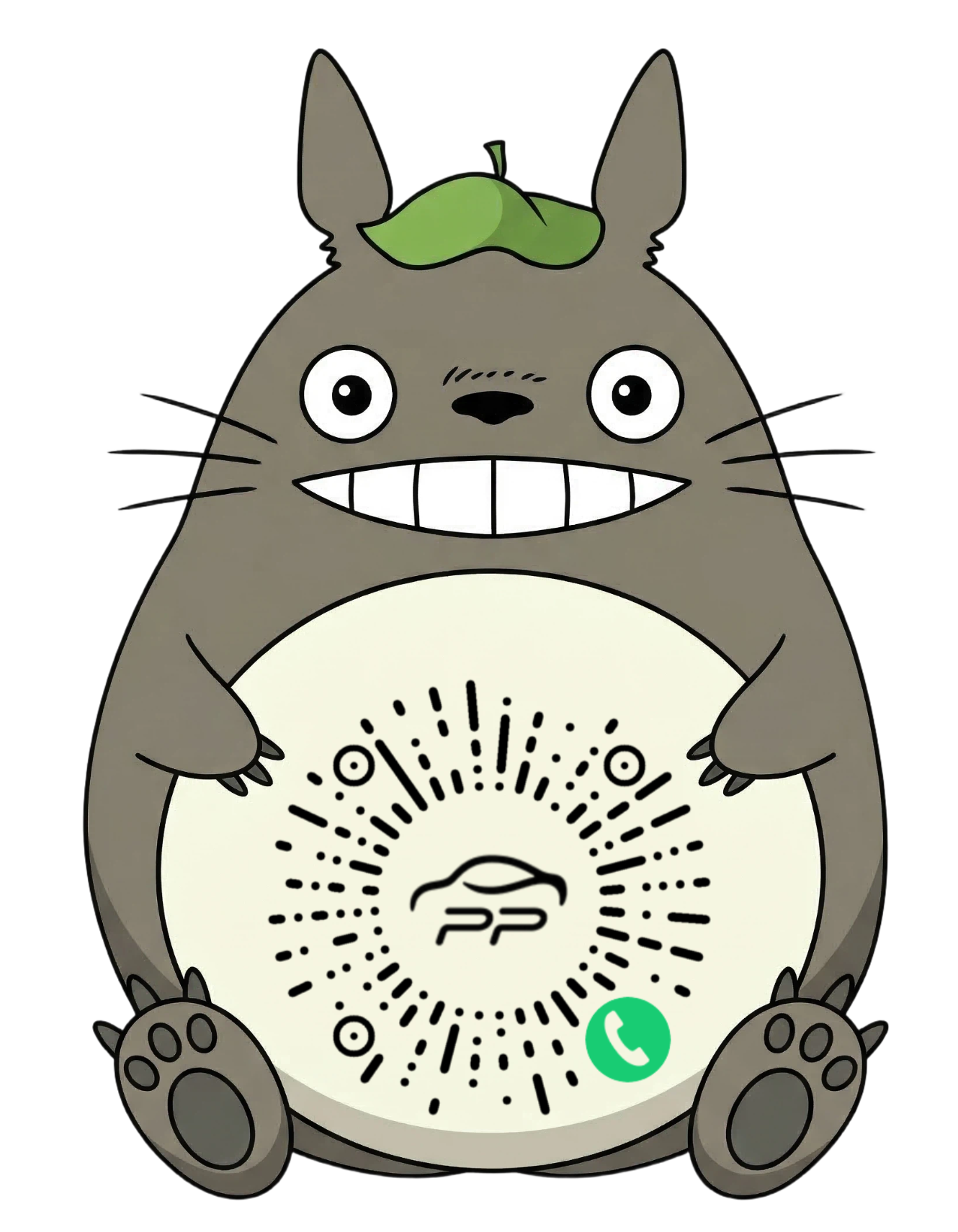 龙猫挪车码效果图